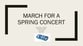March for A Spring Concert Concert Band sheet music cover